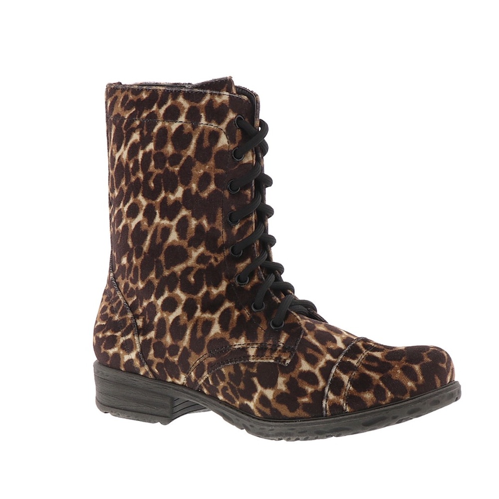VERY VOLATILE Underground Combat Boot Black-Leopard 6